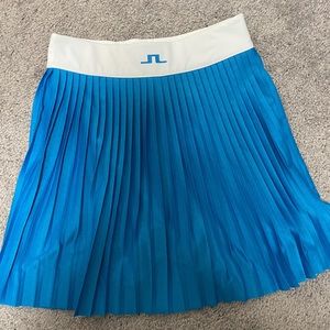 J. Lindeberg Women’s Binx Blue Pleated Golf Skort Skirt Size XS